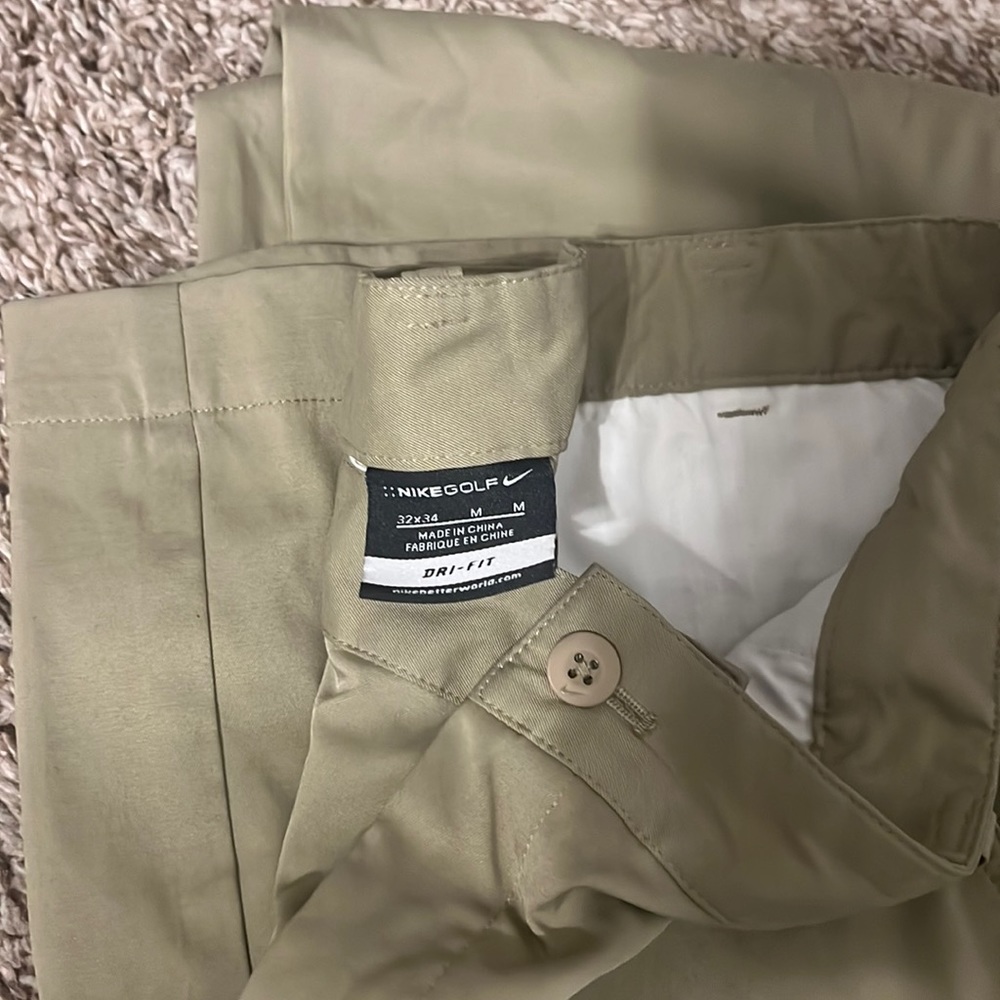 Nike DRI FIT Golf KHAKI PANTS 32x34